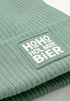 Herren Beanie Patch Bedruckt mit Spruch LustigHo Ho Hol mir Bier Meme Weihnachtsmann Moonworks®preview
