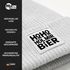 Herren Beanie Patch Bedruckt mit Spruch LustigHo Ho Hol mir Bier Meme Weihnachtsmann Moonworks®preview