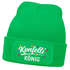 Herren Beanie Patch - Design Konfetti König - Strickmütze mit Spruch Aufdruck Fasching Karneval Lustig Mütze Männer Moonworks®preview