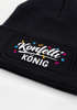 Herren Beanie Patch - Design Konfetti König - Strickmütze mit Spruch Aufdruck Fasching Karneval Lustig Mütze Männer Moonworks®preview