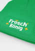 Herren Beanie Patch - Froschkönig - Strickmütze mit Spruch Aufdruck Fasching Karneval Lustig Mütze Männer Moonworks®preview