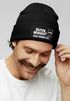 Herren Beanie Patch Grafik Print Eule Strickmütze mit Spruch Guten Morgen Aufdruck Lustig Mütze Männer Moonworks®preview
