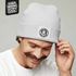 Herren Beanie Patch Hate People Love Coffee Spruch Kaffefans Geschenk Kaffeefreunde Strickmütze Moonworks®preview