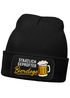 Herren Beanie Patch lustige Biersprüche Strickmütze mit Spruch Outfit für das Oktoberfest Männer Moonworks®preview