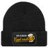 Herren Beanie Patch lustige Biersprüche Strickmütze mit Spruch Outfit für das Oktoberfest Männer Moonworks®preview