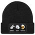 Herren Beanie Patch lustige Biersprüche Strickmütze mit Spruch Outfit für das Oktoberfest Männer Moonworks®preview