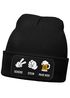 Herren Beanie Patch lustige Biersprüche Strickmütze mit Spruch Outfit für das Oktoberfest Männer Moonworks®preview