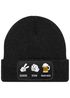 Herren Beanie Patch lustige Biersprüche Strickmütze mit Spruch Outfit für das Oktoberfest Männer Moonworks®preview