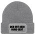 Herren Beanie Patch Spruch Gassi gehen Strickmütze mit Spruch Hundeliebhaber Aufdruck Lustig Mütze Männer Moonworks®preview
