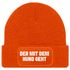 Herren Beanie Patch Spruch Gassi gehen Strickmütze mit Spruch Hundeliebhaber Aufdruck Lustig Mütze Männer Moonworks®preview