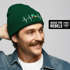 Herren Beanie Patch Strickmütze Aufdruck Herzschlag Narrenkappe Fasching Karneval Lustig Mütze Männer Moonworks®preview