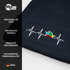 Herren Beanie Patch Strickmütze Aufdruck Herzschlag Narrenkappe Fasching Karneval Lustig Mütze Männer Moonworks®preview