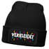 Herren Beanie Patch Strickmütze mit Spruch Aufdruck Fasching Karneval Lustig Mütze Männer Moonworks®preview