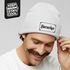 Herren Beanie Patch Strickmütze mit Spruch Bier Aufdruck Bierserker Mütze Männer Geeschenkidee Bierliebhaber Moonworks®preview