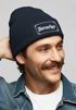 Herren Beanie Patch Strickmütze mit Spruch Bier Aufdruck Bierserker Mütze Männer Geeschenkidee Bierliebhaber Moonworks®preview