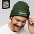 Herren Beanie Patch Strickmütze mit Spruch Bier Aufdruck Bierserker Mütze Männer Geeschenkidee Bierliebhaber Moonworks®preview