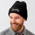Herren Beanie Patch Strickmütze mit Spruch Lustig Servus Lederhose in der Wäsche Outfit für das Oktoberfest Männer Moonworks®preview