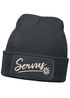 Herren Beanie Patch Strickmütze mit Spruch Lustig Servus Lederhose in der Wäsche Outfit für das Oktoberfest Männer Moonworks®preview