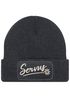 Herren Beanie Patch Strickmütze mit Spruch Lustig Servus Lederhose in der Wäsche Outfit für das Oktoberfest Männer Moonworks®preview