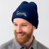 Herren Beanie Patch Strickmütze mit Spruch Lustig Servus Lederhose in der Wäsche Outfit für das Oktoberfest Männer Moonworks®preview