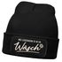 Herren Beanie Patch Strickmütze mit Spruch Lustig Servus Lederhose in der Wäsche Outfit für das Oktoberfest Männer Moonworks®preview