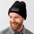 Herren Beanie Patch Strickmütze mit Spruch Lustig Servus Lederhose in der Wäsche Outfit für das Oktoberfest Männer Moonworks®preview