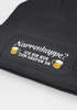 Herren Beanie Patch Strickmütze mit Spruch Narrenkappe Aufdruck Fasching Karneval Lustig Mütze Männer Moonworks®preview