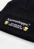 Herren Beanie Patch Strickmütze mit Spruch Narrenkappe Aufdruck Fasching Karneval Lustig Mütze Männer Moonworks®preview