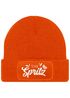 Herren Beanie Patch Strickmütze Spruch Team Spritz Aufdruck Lustig Mütze Männer Party Cocktail Apero Liebhaber Moonworks®preview