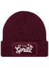 Herren Beanie Patch Strickmütze Spruch Team Spritz Aufdruck Lustig Mütze Männer Party Cocktail Apero Liebhaber Moonworks®preview