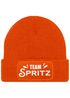 Herren Beanie Patch Strickmütze Spruch Team Spritz Aufdruck Lustig Mütze Männer Party Cocktail Apero Liebhaber Moonworks®preview