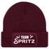 Herren Beanie Patch Strickmütze Spruch Team Spritz Aufdruck Lustig Mütze Männer Party Cocktail Apero Liebhaber Moonworks®preview