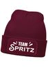 Herren Beanie Patch Strickmütze Spruch Team Spritz Aufdruck Lustig Mütze Männer Party Cocktail Apero Liebhaber Moonworks®preview