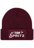 Herren Beanie Patch Strickmütze Spruch Team Spritz Aufdruck Lustig Mütze Männer Party Cocktail Apero Liebhaber Moonworks®preview
