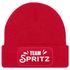 Herren Beanie Patch Strickmütze Spruch Team Spritz Aufdruck Lustig Mütze Männer Party Cocktail Apero Liebhaber Moonworks®preview