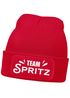 Herren Beanie Patch Strickmütze Spruch Team Spritz Aufdruck Lustig Mütze Männer Party Cocktail Apero Liebhaber Moonworks®preview