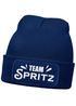 Herren Beanie Patch Strickmütze Spruch Team Spritz Aufdruck Lustig Mütze Männer Party Cocktail Apero Liebhaber Moonworks®preview