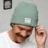 Herren Beanie Spruch Bin da kann losgehen Statement Motivation Patch Aufdruck Bedruckt Moonworks®preview