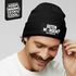 Herren Beanie Spruch Morgenmuffel Katze Ganz dünnes Eis Strickmütze Aufdruck Lustig Mütze Männer Moonworks®preview