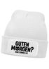 Herren Beanie Spruch Morgenmuffel Katze Ganz dünnes Eis Strickmütze Aufdruck Lustig Mütze Männer Moonworks®preview