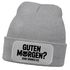 Herren Beanie Spruch Morgenmuffel Katze Ganz dünnes Eis Strickmütze Aufdruck Lustig Mütze Männer Moonworks®preview