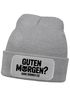 Herren Beanie Spruch Morgenmuffel Katze Ganz dünnes Eis Strickmütze Aufdruck Lustig Mütze Männer Moonworks®preview