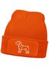 Herren Beanie Strickmütze Polygon Design Hund Pitbull Geschenk Hundebesitzer Hundeliebhaber Mütze Männer Moonworks®preview