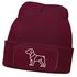 Herren Beanie Strickmütze Polygon Design Hund Pitbull Geschenk Hundebesitzer Hundeliebhaber Mütze Männer Moonworks®preview