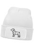 Herren Beanie Strickmütze Polygon Design Hund Pitbull Geschenk Hundebesitzer Hundeliebhaber Mütze Männer Moonworks®preview
