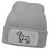Herren Beanie Strickmütze Polygon Design Hund Pitbull Geschenk Hundebesitzer Hundeliebhaber Mütze Männer Moonworks®preview