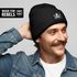 Herren Beanie Totenkopf Skull Srickmütze Herbst Winter Patch Aufdruck Streewear Accessoire Männer Moonworks®preview