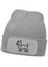 Herren Beanie Wintermütze Hund Bulldogge Polygon Design Aufdruck lustig Geschenk Hundebesitzer Hundeliebhaber Moonworks®preview