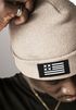 Herren Beanie Wintermütze mit Patch Amerika Flagge Aufdruck Print Strickmütze Rippstrick Neverless®preview