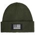 Herren Beanie Wintermütze mit Patch Amerika Flagge Aufdruck Print Strickmütze Rippstrick Neverless®preview
